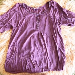 SASSY MATERNITY l Large plum maternity top